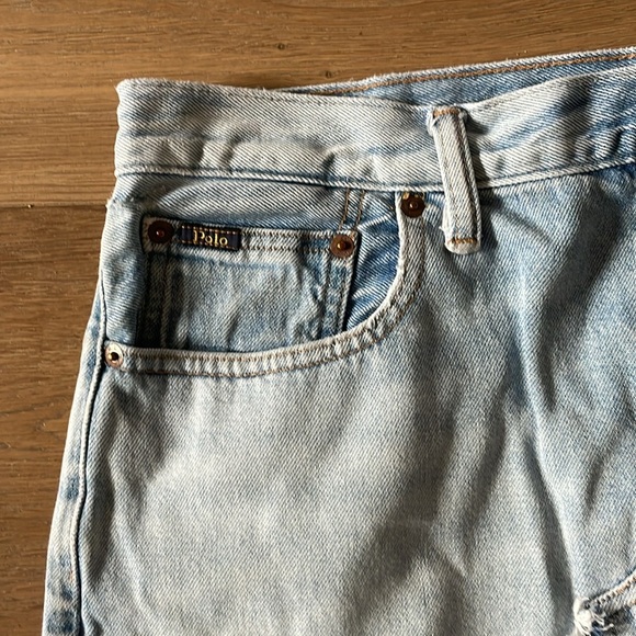 Polo Ralph Lauren Women's Light Wash Denim Slit Pencil Style Skirt Size 32 - Picture 13 of 15